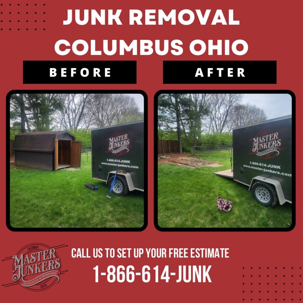 Shed removal project in Columbus Ohio