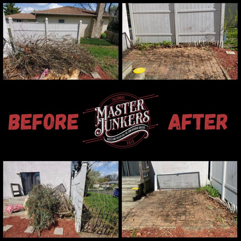 Yard waste removal project in Columbus Ohio